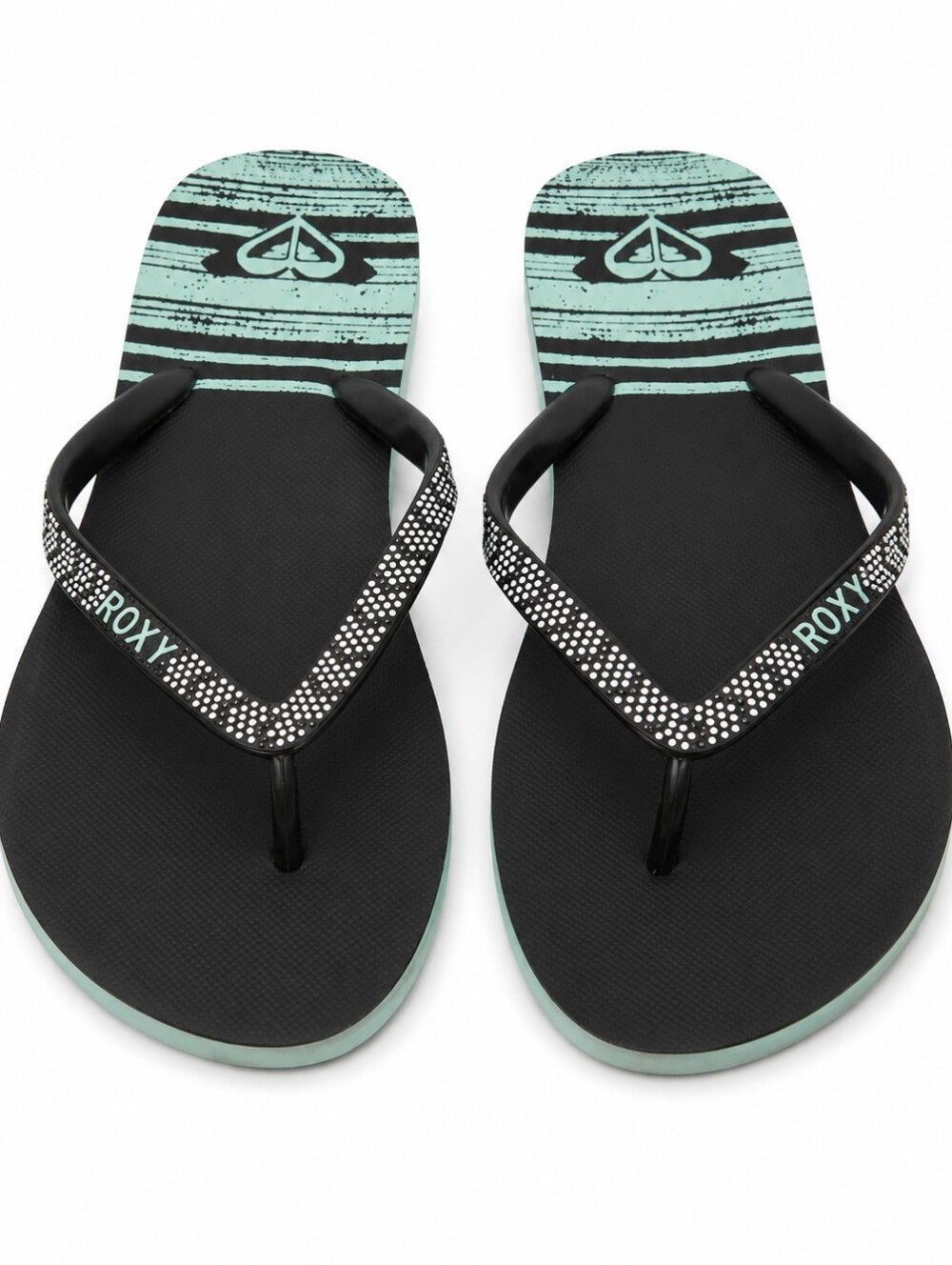 Roxy Black and Mint Women's Sandals Sz 8